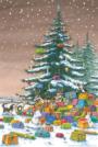 Adventskalender Kleiner Eisbär unter dem Weihnachtsbaum